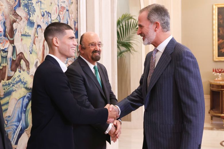 ATP - Carlos Alcaraz a été reçu par le roi Felipe VI mercredi 
