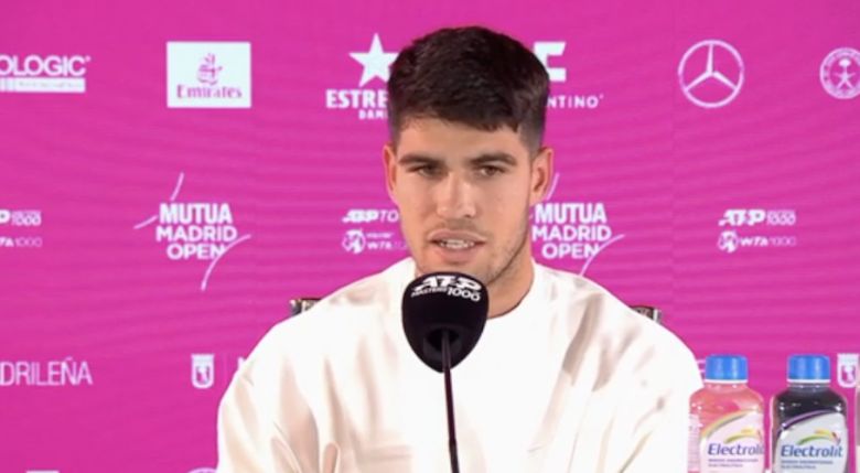 Carlos Alcaraz : «Mon bras ? Ça va mieux, je n'ai rien senti»