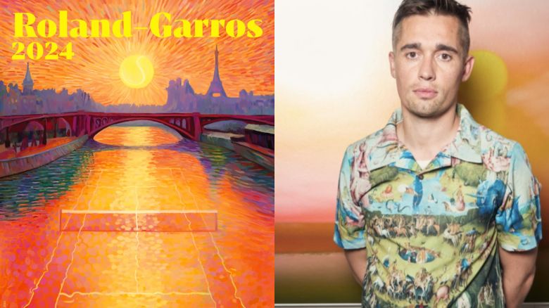 Découvrez l'affiche de Roland-Garros 2024 par Rousteau