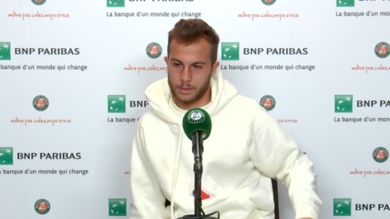 Hugo Gaston, battu : «Une défaite qui fait assez mal...»
