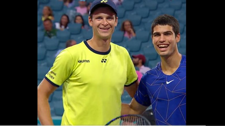 ATP - Miami - Hurkacz sur Alcaraz : 'Il joue un tennis fou pour son âge'
