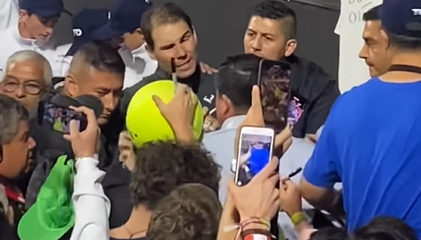 Utstilling – “Nadalmania” forstyrret Rafa i Santiago, Chile!  #Nadal #RafaNadal #Chile #Tabilo #tennis #atp
