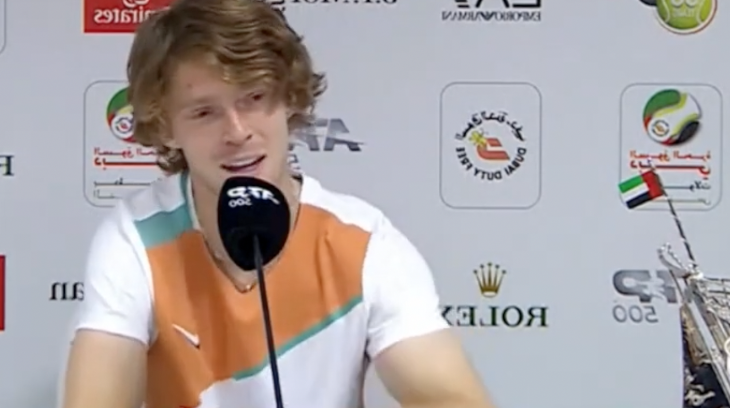 ATP - Dubaï - Andrey Rublev, son 10e : 'Je ne m'y attendais pas...'